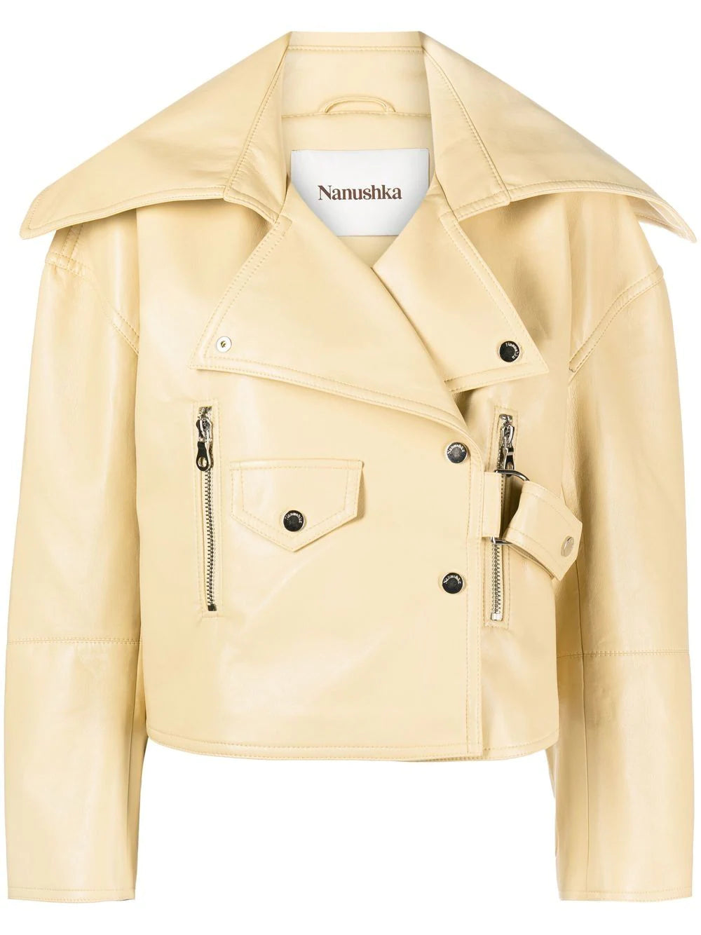 Nanushka sales leather coat