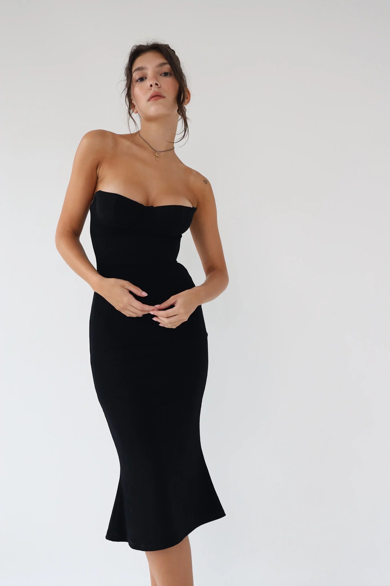 Strapless Supermodel Dress Black