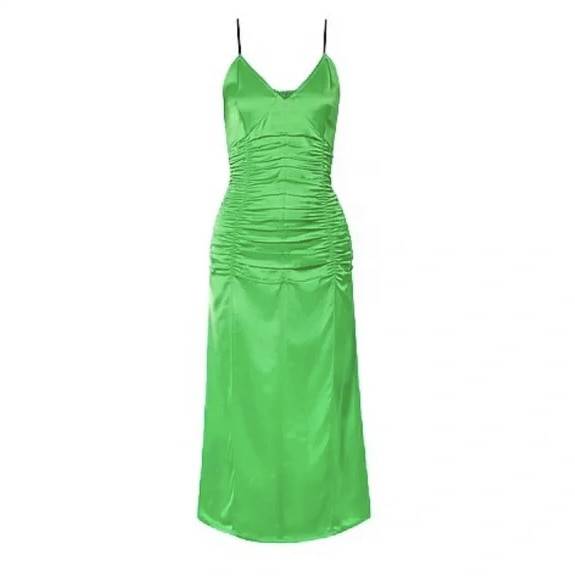 helmut lang ruched slip dress in green 34829280247967.jpg v 1685324296