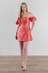 By Watters - Lei Puff Sleeve Mini Dress