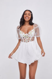 For Love and Lemons trellis rose popular garter Small