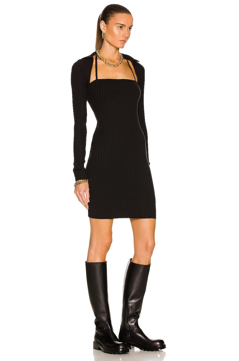 Helmut Lang - Pima Long Sleeve Mini Dress