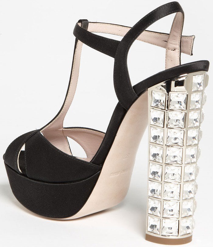 Miu miu fashion jeweled heels