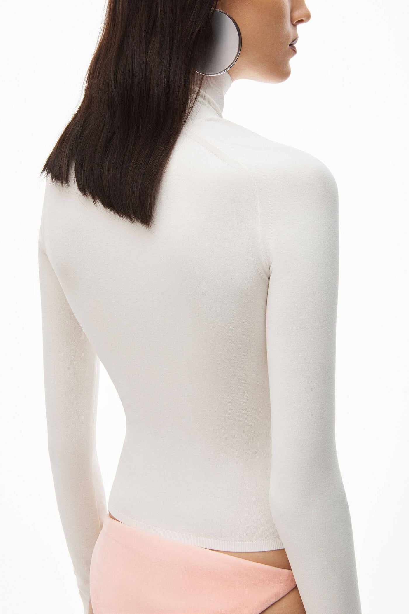 Alexander Wang Long Sleeve Turtleneck in Bodycon Nylon