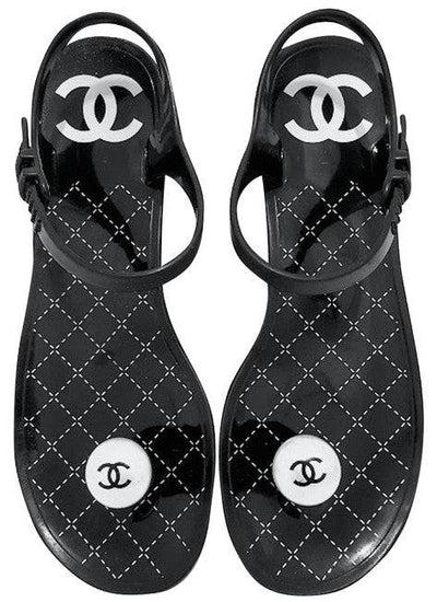 Jelly chanel sandals on sale