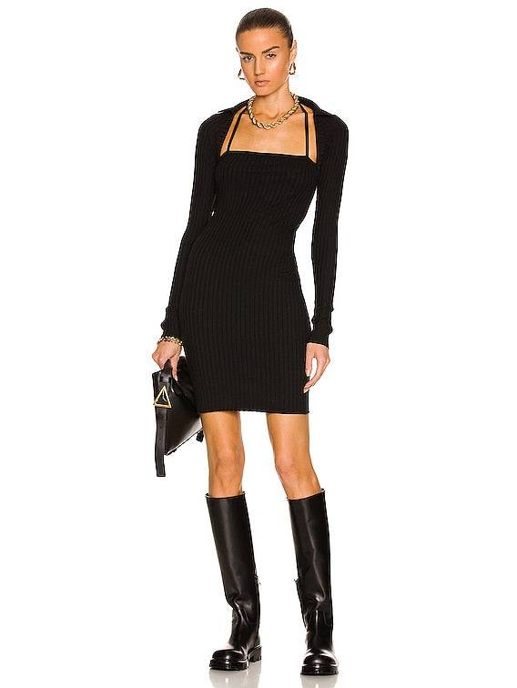 Helmut Lang - Pima Long Sleeve Mini Dress