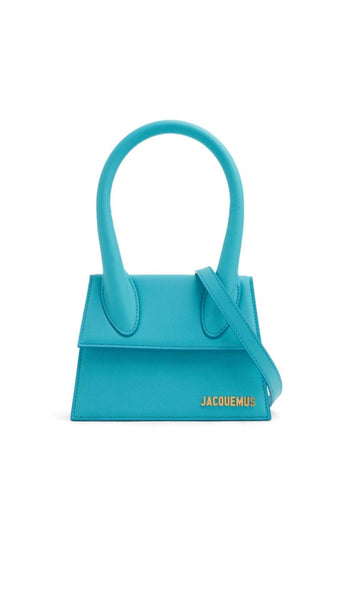 Jacquemus Chiquito Grained-leather Cross-body Bag In Blue